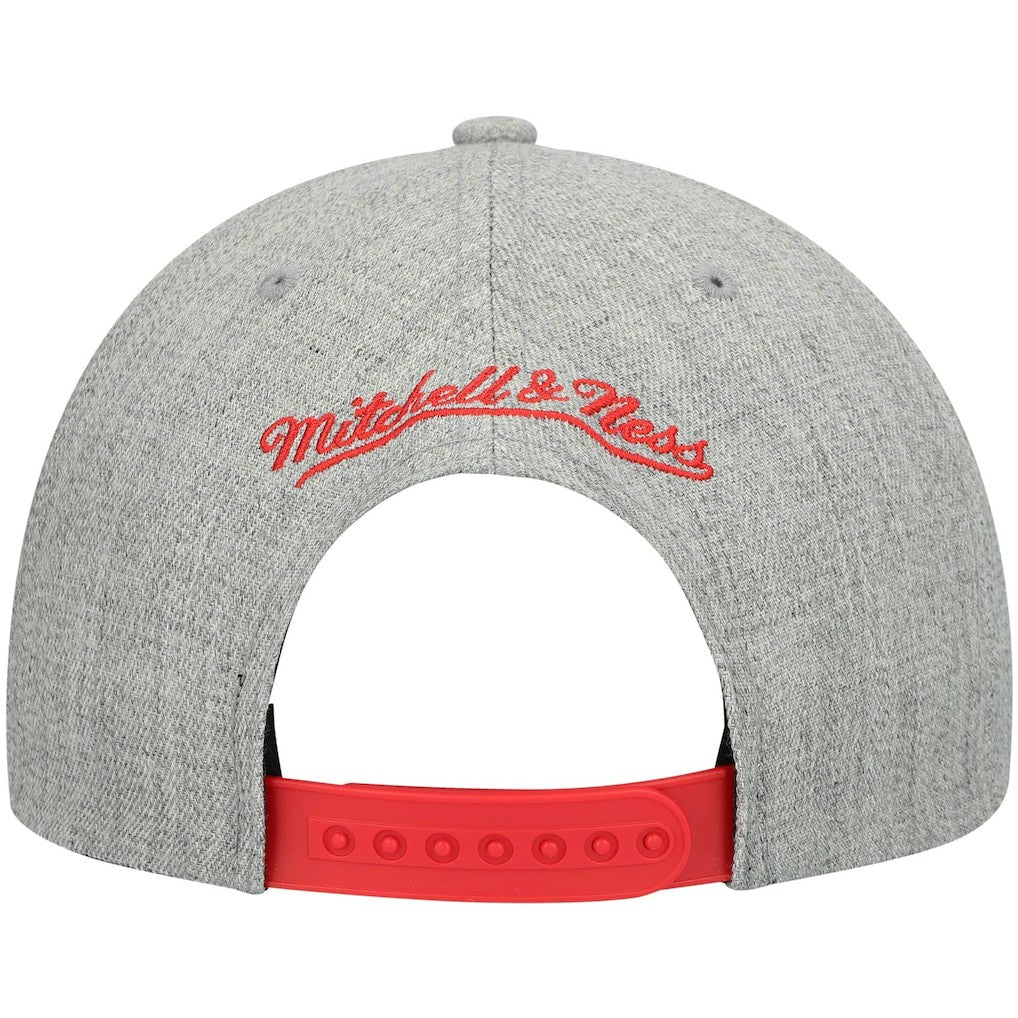 Atlanta Hawks Hardwood Classics Team 2.0 Snapback Hat Heathered Gray | Mitchell & Ness Lifestyle