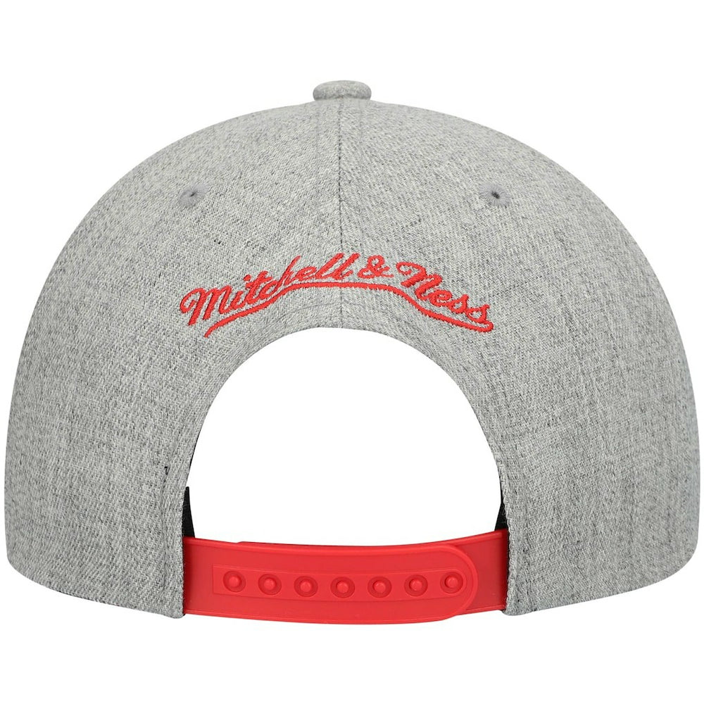 Atlanta Hawks Hardwood Classics Team 2.0 Snapback Hat Heathered Gray | Mitchell & Ness Lifestyle