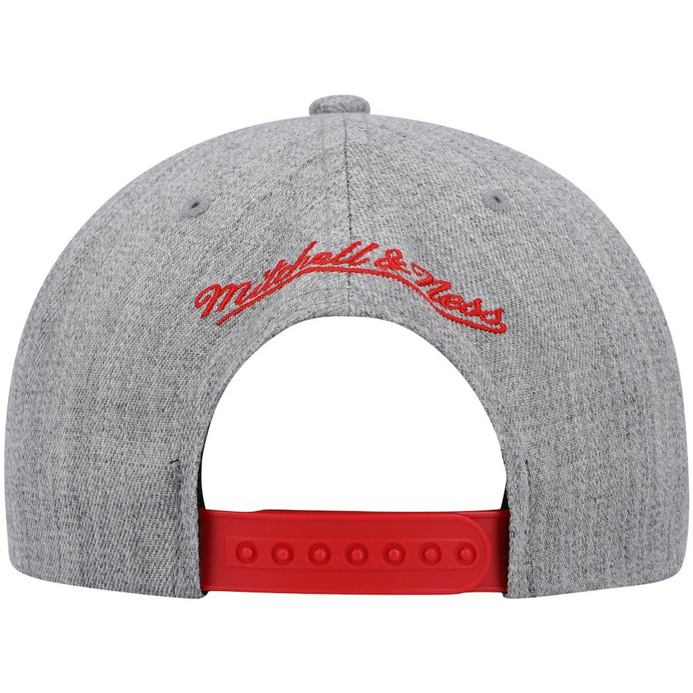 Chicago Bulls Hardwood Classics Team 2.0 Snapback Hat Heathered Gray | Mitchell & Ness Lifestyle