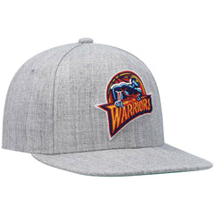 Golden State Warriors Hardwood Classics Team 2.0 Snapback Hat for sale Heathered Gray | Mitchell & Ness Lifestyle