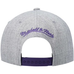 Phoenix Suns Hardwood Classics Team 2.0 Snapback Hat Heathered Gray | Mitchell & Ness Lifestyle