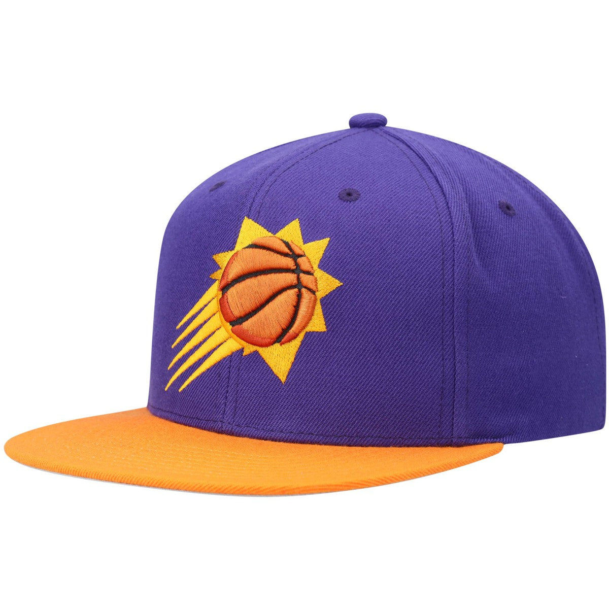 Phoenix Suns Team Two-Tone 2.0 Snapback Hat Purple/Orange | Mitchell & Ness online