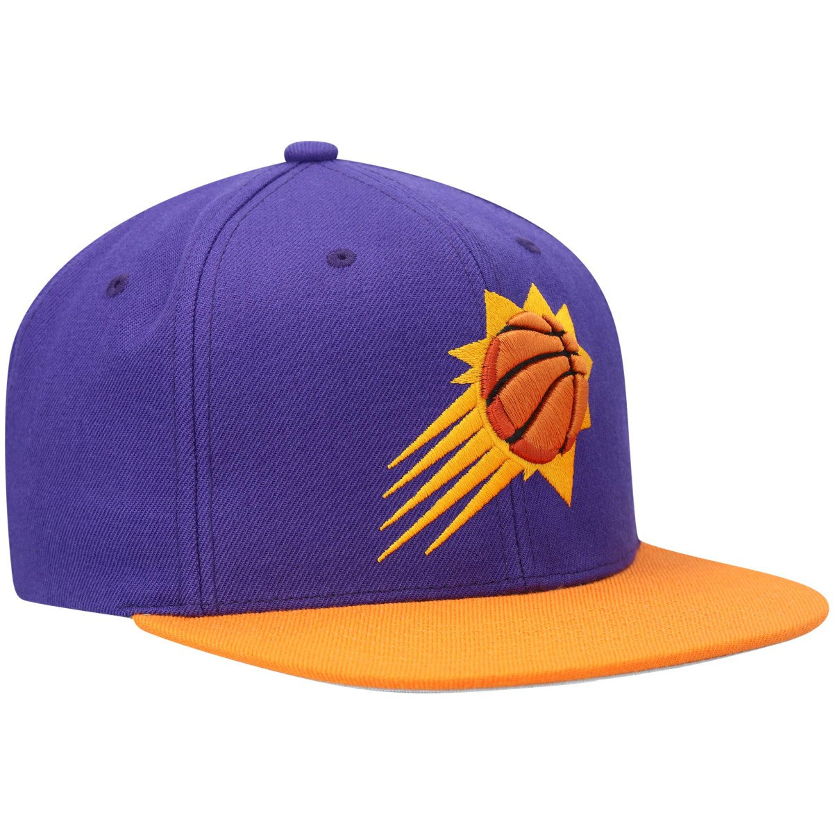 Phoenix Suns Team Two-Tone 2.0 Snapback Hat Purple/Orange | Mitchell & Ness online