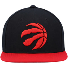 Toronto Raptors Team Two-Tone 2.0 Snapback Hat Black/Red | Mitchell & Ness discount