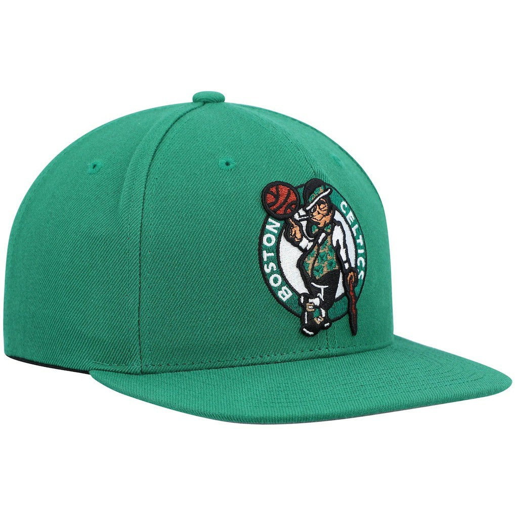Boston Celtics Ground 2.0 Snapback Hat Kelly Green | Mitchell & Ness for sale