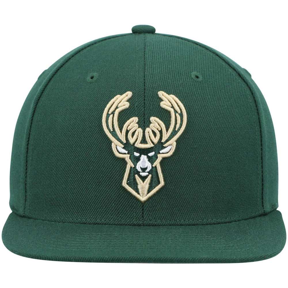 Milwaukee Bucks Ground 2.0 Snapback Hat Hunter Green | Mitchell & Ness US