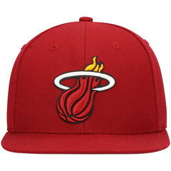 Miami Heat Ground 2.0 Snapback Hat Red | Mitchell & Ness online