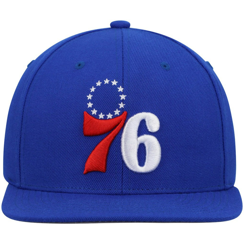 Philadelphia 76ers Ground 2.0 Snapback Hat Royal | Mitchell & Ness online