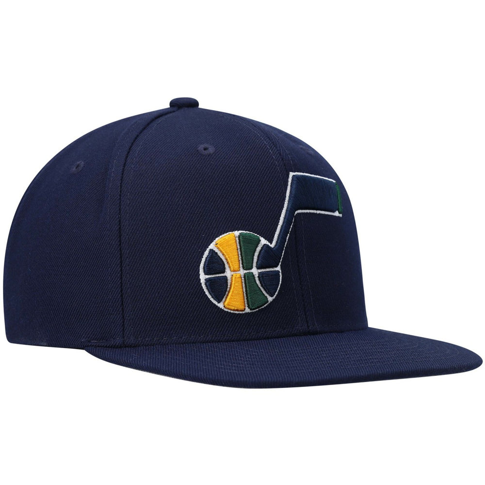 Utah Jazz Ground 2.0 Snapback Hat Navy | Mitchell & Ness