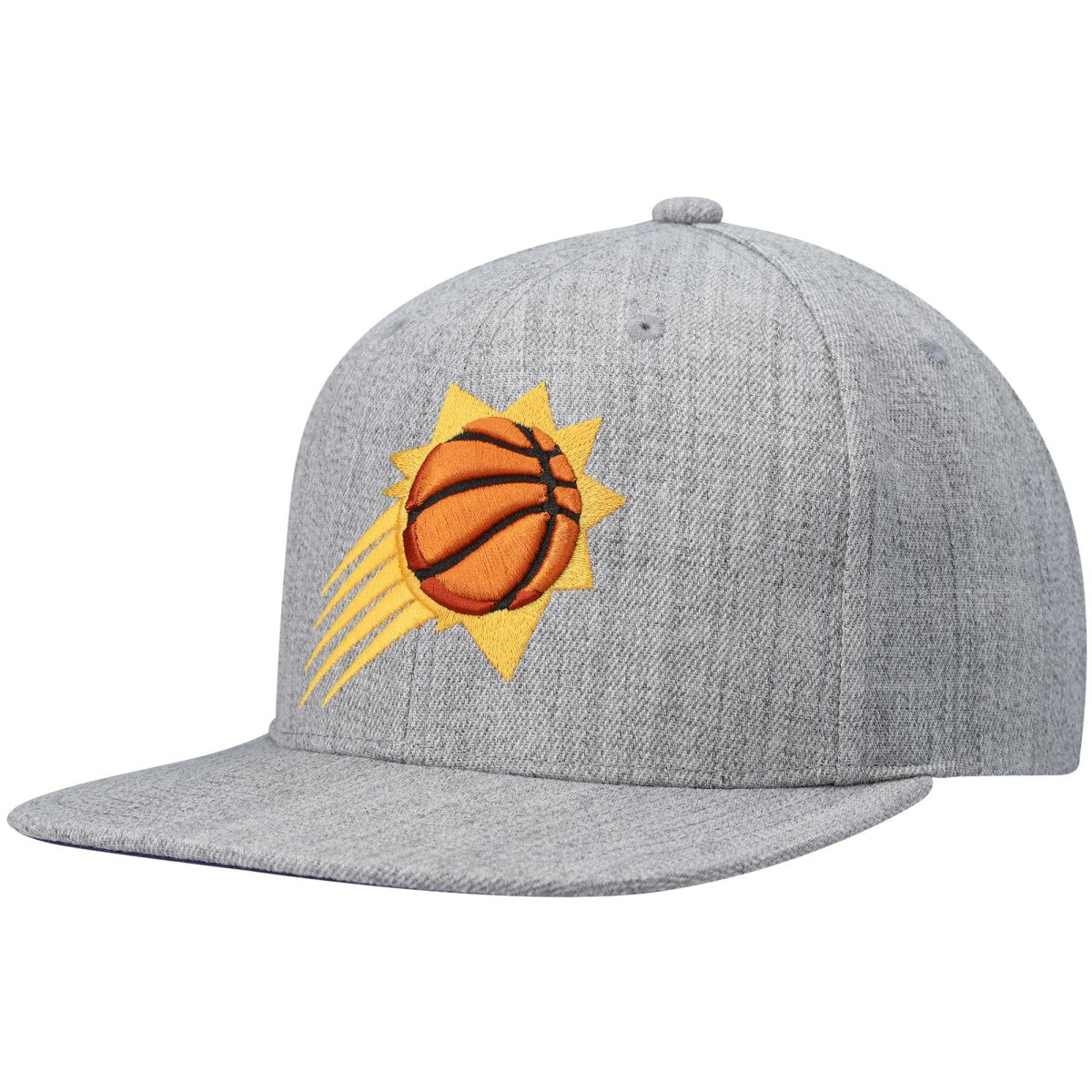 Phoenix Suns 2.0 Snapback Hat Heathered Gray | Mitchell & Ness