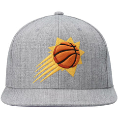 Phoenix Suns 2.0 Snapback Hat Heathered Gray | Mitchell & Ness