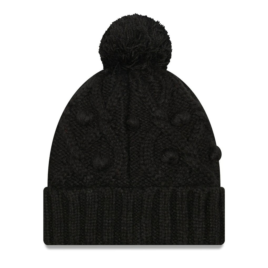 New Orleans Saints New Era Women's Toasty Cuffed Knit Hat with Pom Black