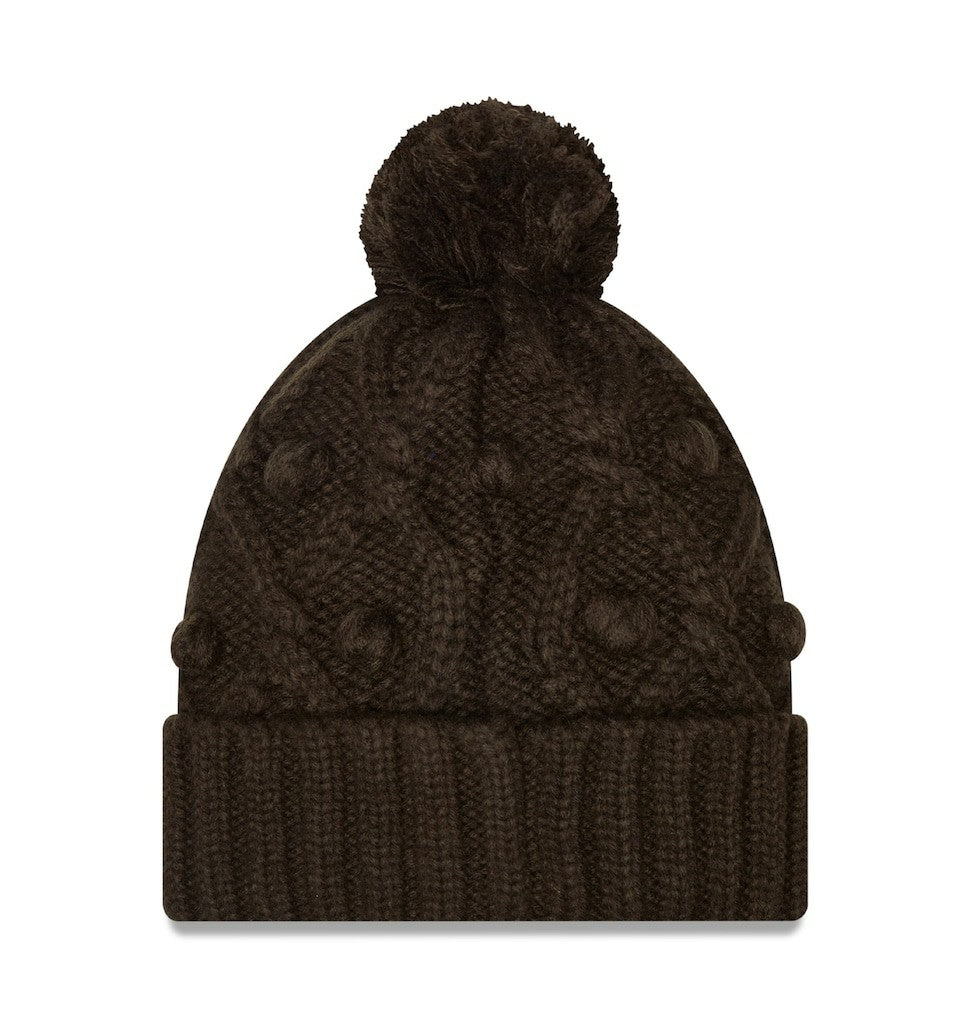 Cleveland Browns New Era Women's Toasty Cuffed Knit Hat with Pom Brown