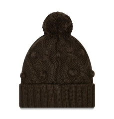 Cleveland Browns New Era Women's Toasty Cuffed Knit Hat with Pom Brown