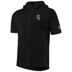 Chicago White Sox Levelwear Recruit Short Sleeve Full-Zip Hoodie Jacket - Black - MLB Online