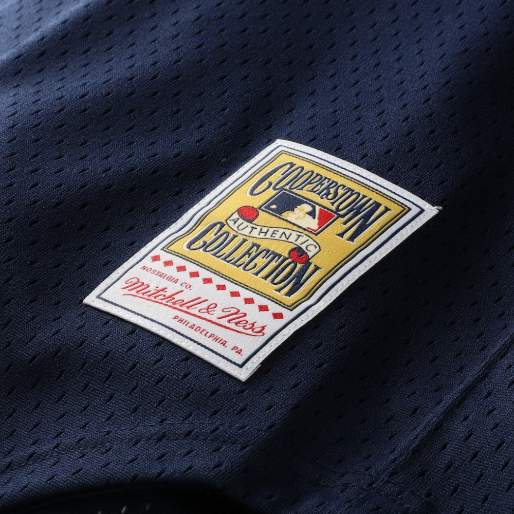 Rickey Henderson New York Yankees Mitchell & Ness Cooperstown Collection Mesh Batting Practice Button-Up Jersey - Navy - Mitchell & Ness Sale