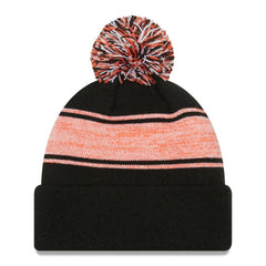 San Francisco Giants New Era Chilled Cuffed Knit Hat with Pom - Black - New Era Sale