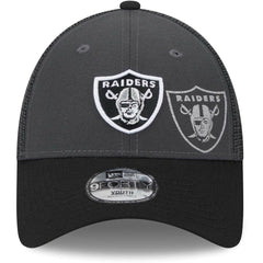 Las Vegas Raiders New Era Youth Reflect 9FORTY Adjustable Hat Graphite