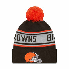 Cleveland Browns New Era Preschool Repeat Cuffed Knit Hat with Pom Brown