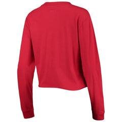 St. Louis Cardinals New Era Women's Baby Jersey Cropped Long Sleeve T-Shirt - Red - New Era on Sale
