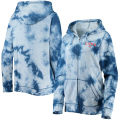 Chicago Cubs New Era Women's Tie-Dye Full-Zip Hoodie - Royal - New Era Discount