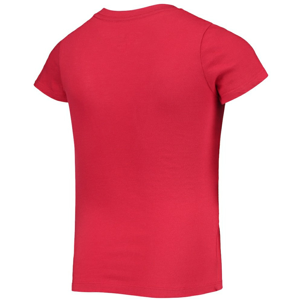 Washington Nationals New Era Girls Youth Flip Sequin Team T-Shirt - Red - New Era on Sale