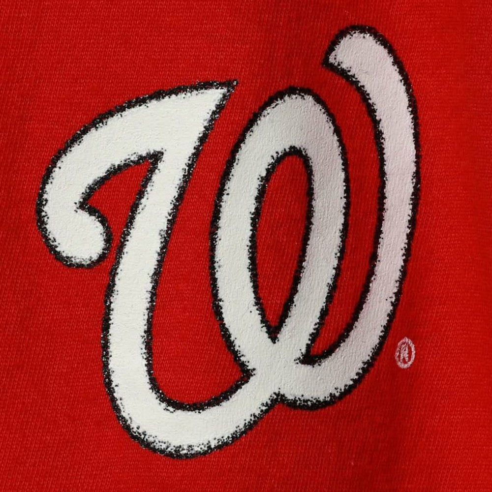 Washington Nationals New Era Girls Youth Henley Tank Top - Red - New Era on Sale