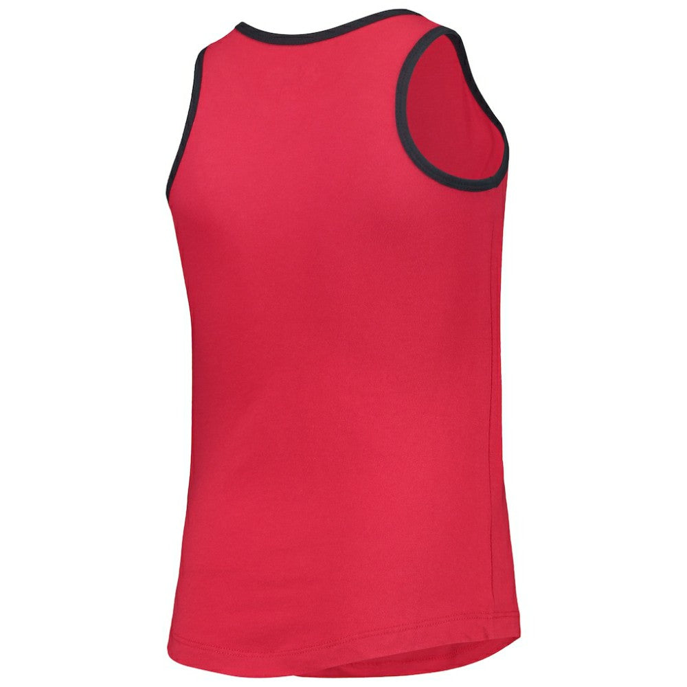 Washington Nationals New Era Girls Youth Henley Tank Top - Red - New Era on Sale