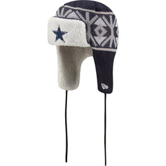 Dallas Cowboys New Era Knit Trapper Hat Navy