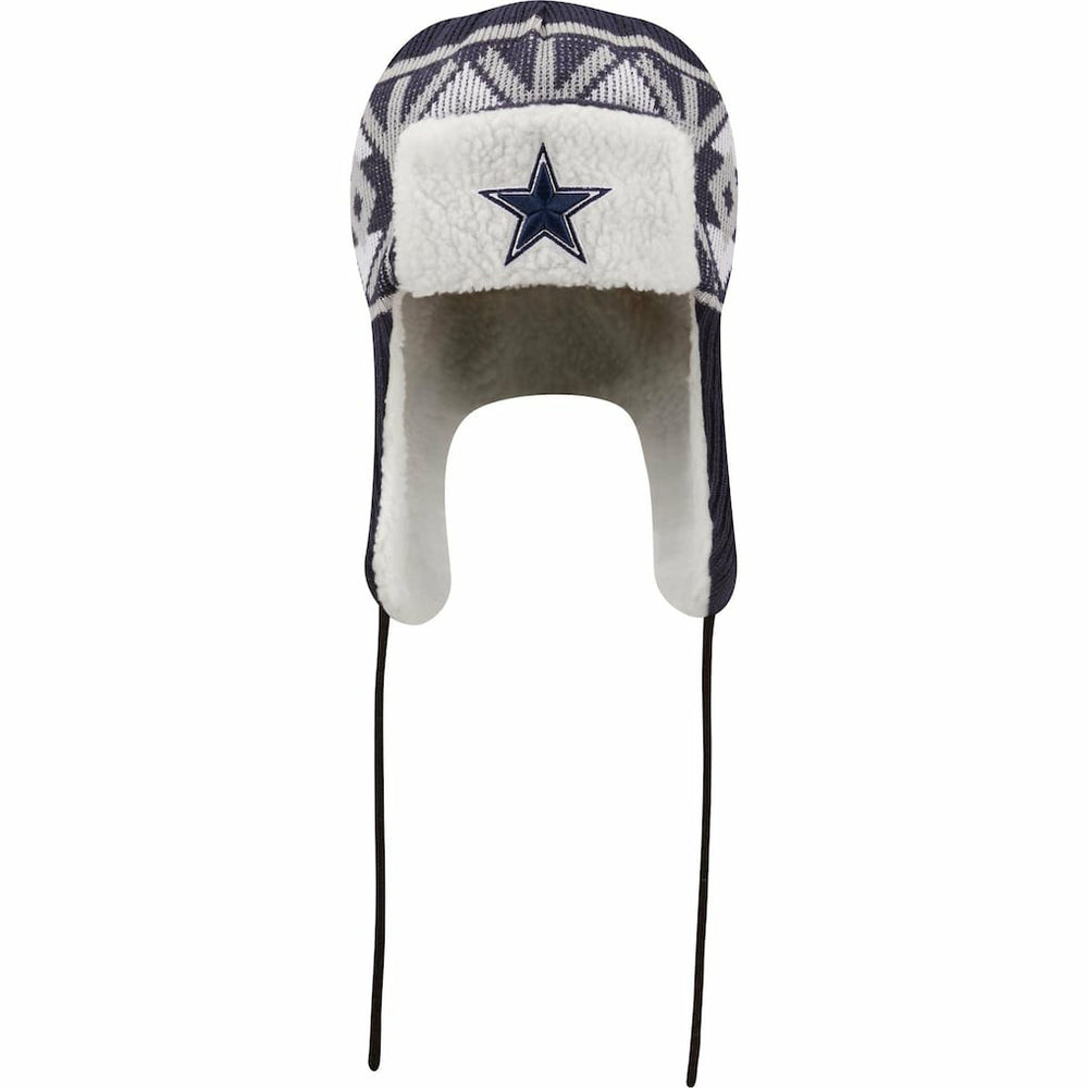 Dallas Cowboys New Era Knit Trapper Hat Navy