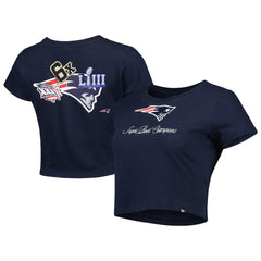 New England Patriots New Era Women's Historic Champs T-Shirt Navy