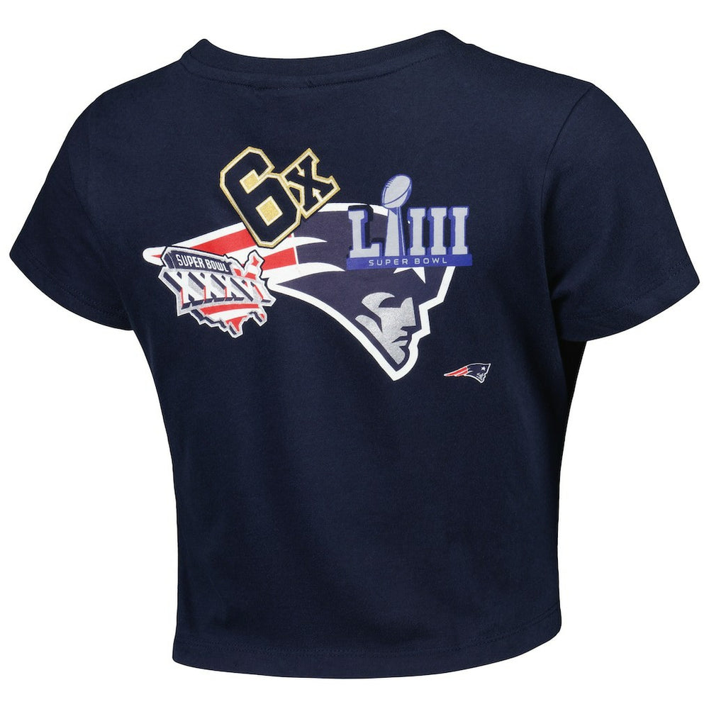 New England Patriots New Era Women's Historic Champs T-Shirt Navy