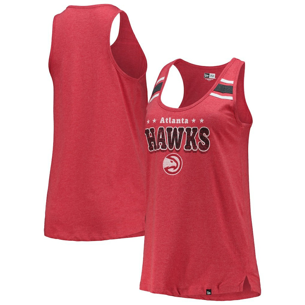 Atlanta Hawks Women's Scoop-Neck Racerback Tank Top Red | New Era for sale