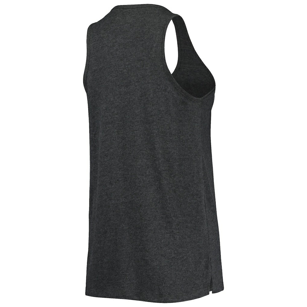 Brooklyn Nets Women's Scoop-Neck Racerback Tank Top Heathered Black | New Era for sale