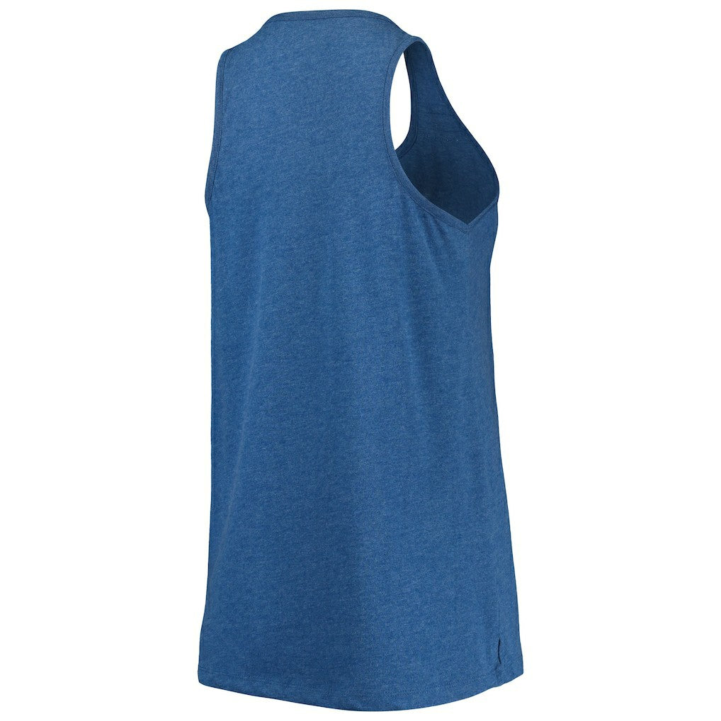 Philadelphia 76ers Women's Scoop-Neck Racerback Tank Top Heathered Royal | New Era for sale