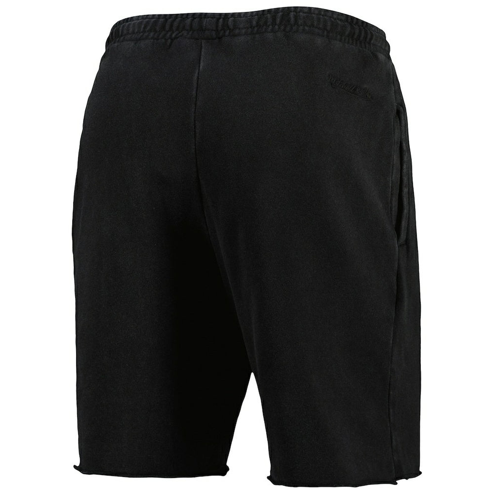 Chicago Bulls French Terry Tonal Fleece Shorts Black | Mitchell & Ness for sale