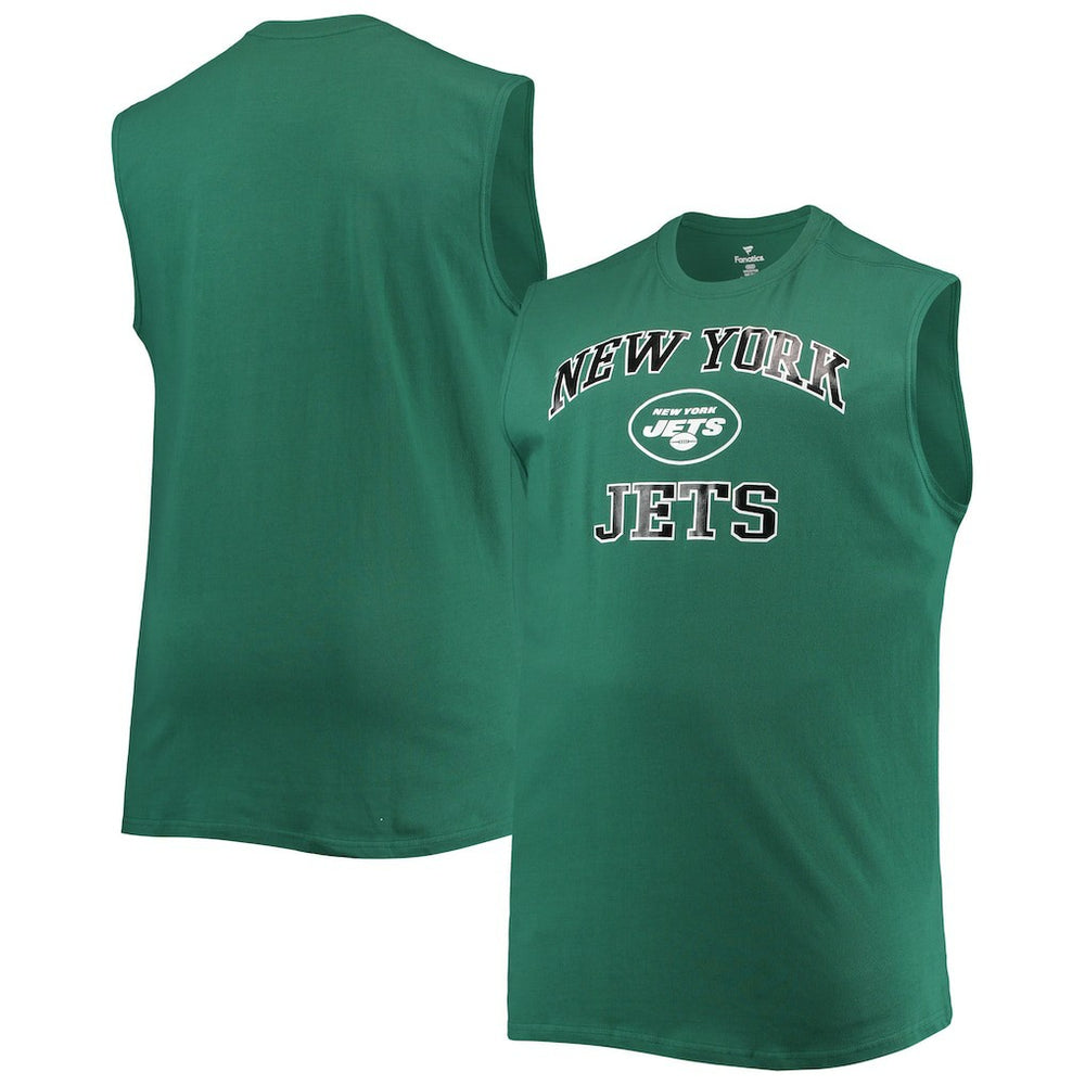 New York Jets Big & Tall Muscle Tank Top Green