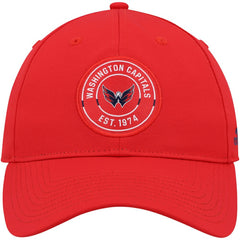 Washington Capitals adidas Team Circle Slouch Adjustable Hat - Red - NHL 4687102