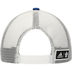 Toronto Maple Leafs adidas Team Plate Trucker Snapback Hat - Blue/White - NHL 4687172