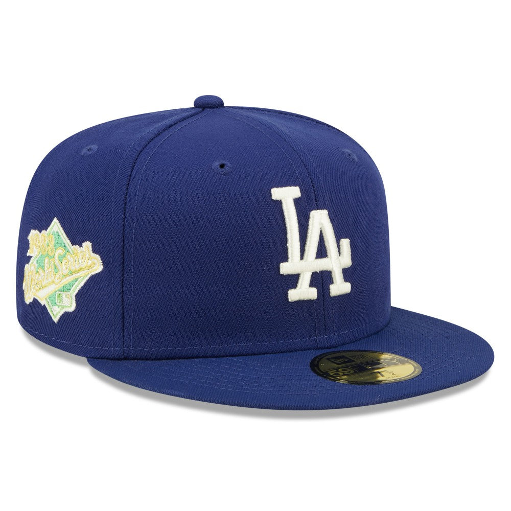 Los Angeles Dodgers New Era 1988 World Series Champions Citrus Pop UV 59FIFTY Fitted Hat - Royal - New Era on Sale