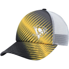 Pittsburgh Penguins adidas Women's Graphic Foam Trucker Snapback Hat - Black/White - NHL 4688387