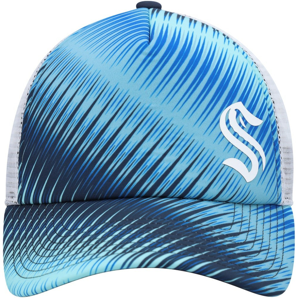 Seattle Kraken adidas Women's Graphic Foam Trucker Snapback Hat - Light Blue/White - NHL 4688389