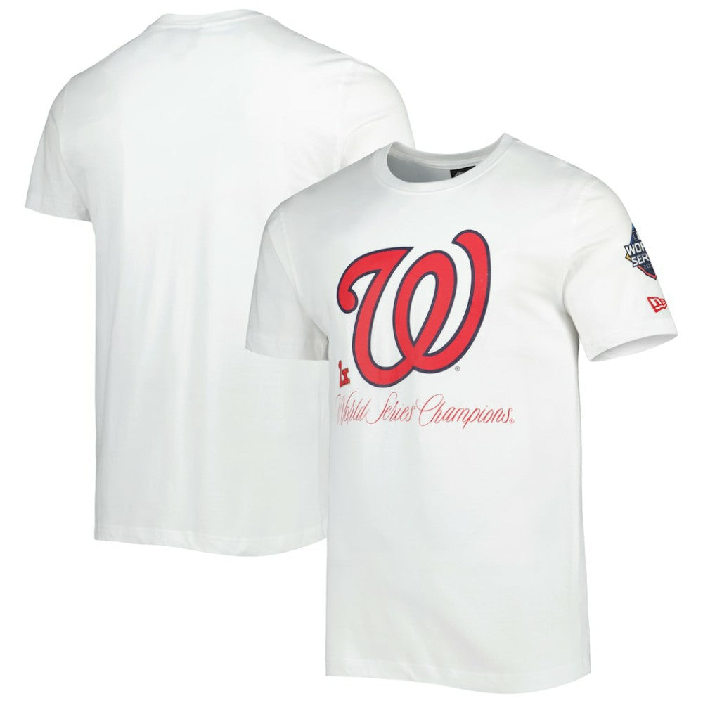 Washington Nationals New Era Historical Championship T-Shirt - White - New Era Online