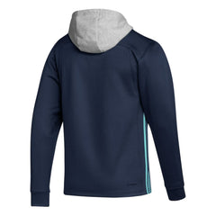 Seattle Kraken adidas Skate Lace Primeblue Team Pullover Hoodie - Deep Sea Blue - NHL 4691244