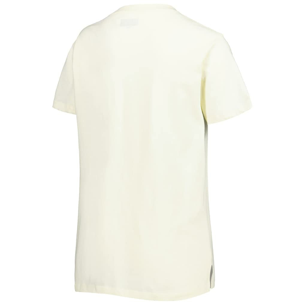 Arizona Cardinals New Era Women's Chrome Sideline T-Shirt Cream