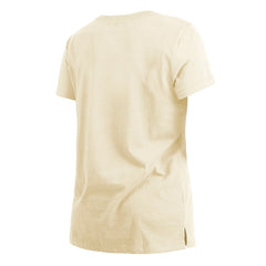 Baltimore Ravens New Era Women's Chrome Sideline T-Shirt Cream