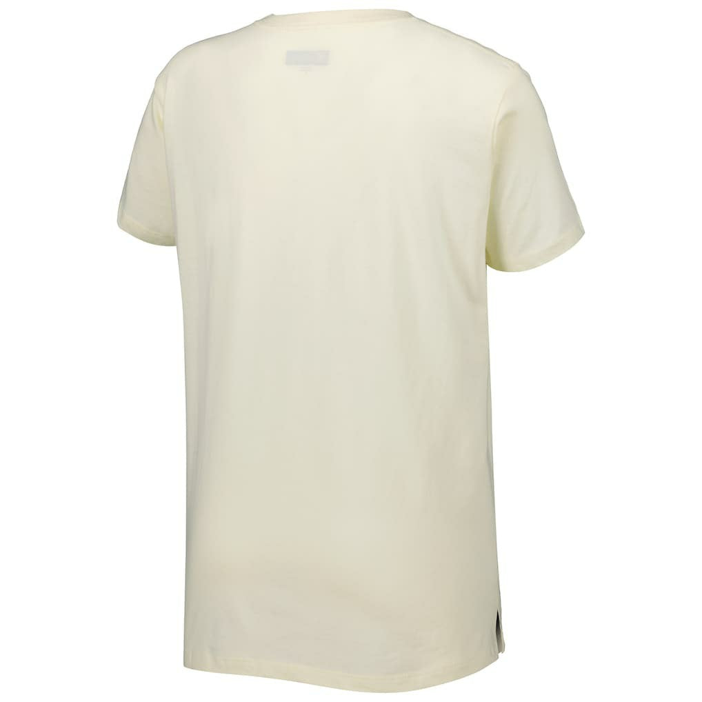 New Orleans Saints New Era Women's Chrome Sideline T-Shirt Cream