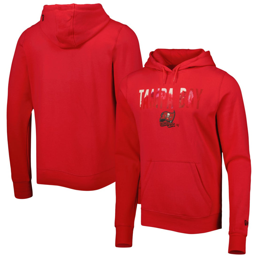 Tampa Bay Buccaneers New Era Ink Dye Pullover Hoodie Red