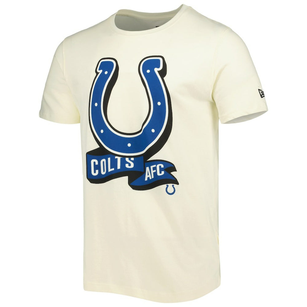 Indianapolis Colts New Era Sideline Chrome T-Shirt Cream