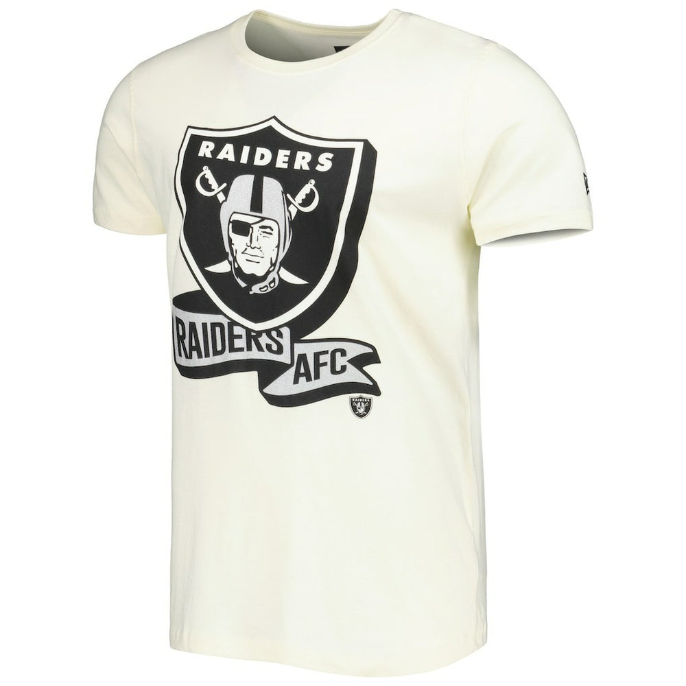 Las Vegas Raiders New Era Sideline Chrome T-Shirt Cream
